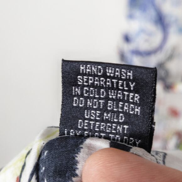 Ash & Sara Dress Multicolor Art Print Cotton Size XL Maximalist Indie - Picture 9 of 10